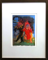 Zdeňka Holejšovská - Dívka s tukanem - umělecký tisk